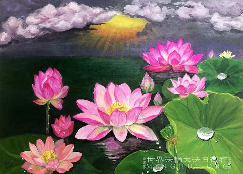 Image for article Cahaya Falun Dafa Menyinari Jiangcheng (Karya Seni Cloisonne*)
