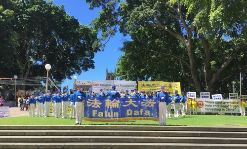 Image for article Aksi Damai di Sydney Menyerukan Pemerintah Australia dan Masyarakat Untuk Membantu Menghentikan Penganiayaan Terhadap Falun Gong