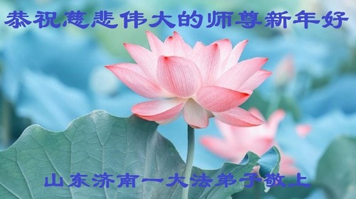 Image for article Praktisi Falun Dafa dari Kota Jinan dengan Hormat Mengucapkan Selamat Tahun Baru kepada Guru Li Hongzhi (21 Ucapan)