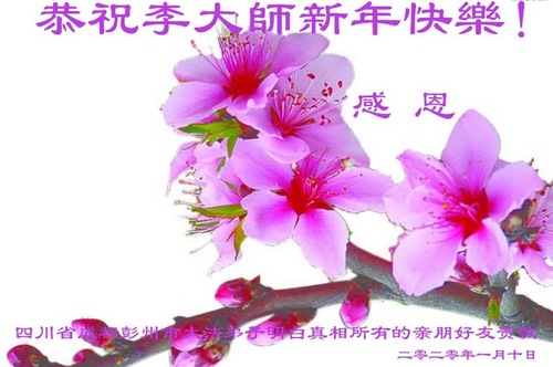 Image for article Para Pendukung Falun Dafa Mengucapkan Selamat Tahun Baru Imlek kepada Guru Terhormat