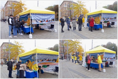 Image for article Jerman: Penduduk Setempat Mendukung Praktisi Falun Dafa dalam Meningkatkan Kesadaran Tentang Penganiayaan Terhadap Keyakinan Mereka
