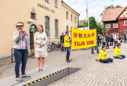 Image for article Swedia: Anggota Parlemen Mendukung Falun Gong pada Almedalen Week