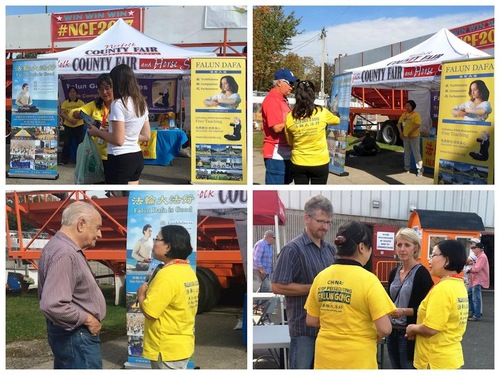 Image for article Ontario, Kanada: Penonton Belajar Falun Dafa di Pameran dan Pertunjukan Kuda Kabupaten Norfolk 