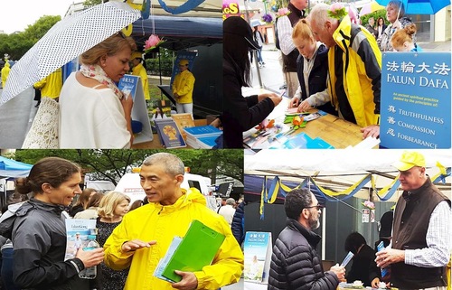 Image for article Sydney, Australia: Banyak yang Tertarik Mempelajari Tentang Falun Gong di Double Bay Street Festival