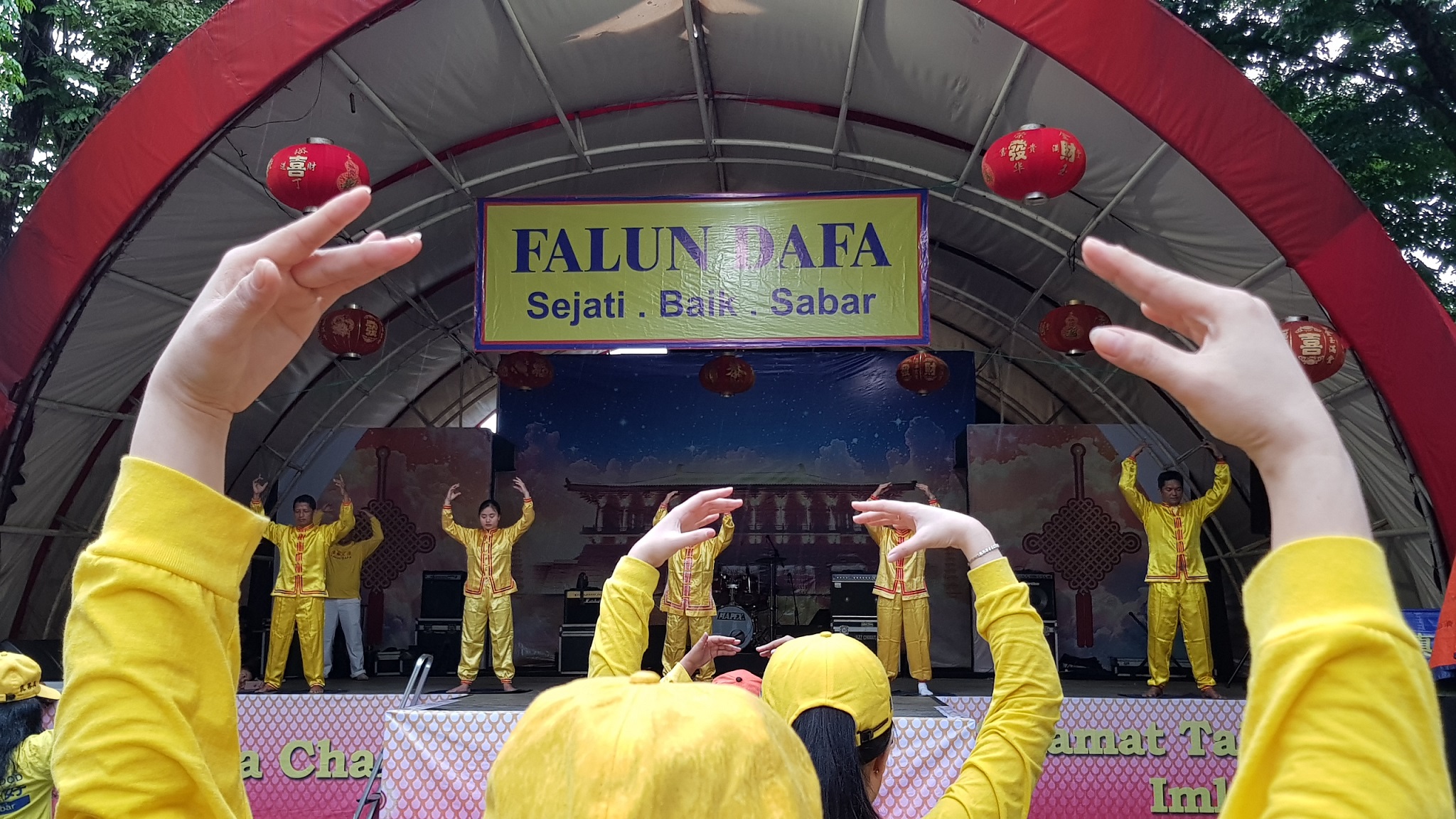 Image for article Jakarta: Praktisi Falun Dafa Mengisi Perayaan Tahun Baru Imlek di TMII