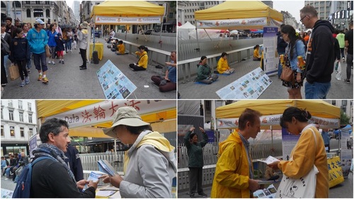 Image for article Belgia: Memperkenalkan Falun Gong di Pusat Kota Brussels