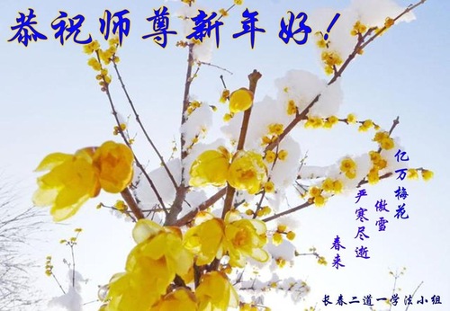 Image for article Praktisi Falun Dafa dari Kota Changchun Mengucapkan Selamat Tahun Baru kepada Guru Li Hongzhi Terhormat (19 Ucapan)