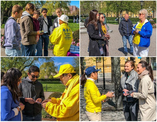 Image for article Swedia: Merayakan Hari Falun Dafa Sedunia dan Berterima Kasih kepada Guru Li