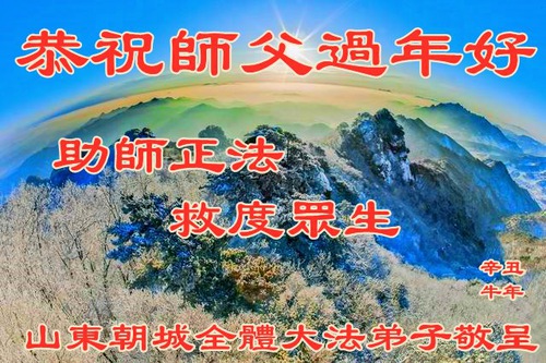 Image for article Praktisi Falun Dafa dari Shandong Mengucapkan Selamat Tahun Baru Imlek kepada Guru Li Hongzhi Terhormat (20 Ucapan)