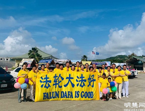 Image for article Saipan: Praktisi Mengadakan Pawai Mobil untuk Merayakan Hari Falun Dafa Sedunia