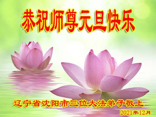 Image for article Praktisi Falun Dafa dari Kota Shenyang Mengucapkan Selamat Tahun Baru kepada Guru Li Hongzhi Terhormat (22 Ucapan)