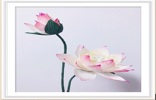 Image for article [Merayakan Hari Falun Dafa Sedunia] Kerajinan Kertas Bunga Lotus