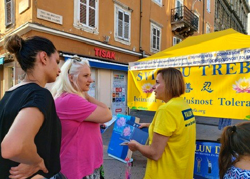 Image for article Kroasia: Kegiatan Diselenggarakan di Dua Kota untuk Memprotes Penganiayaan Rezim Komunis Tiongkok terhadap Falun Dafa