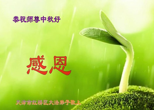 Image for article Praktisi Falun Dafa dari Tianjin Dengan Hormat Mengucapkan Selamat Festival Pertengahan Musim Gugur kepada Guru Li Hongzhi (23 Ucapan)