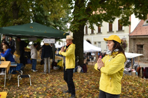 Image for article Slovakia: Memperkenalkan Falun Gong di Acara Komunitas