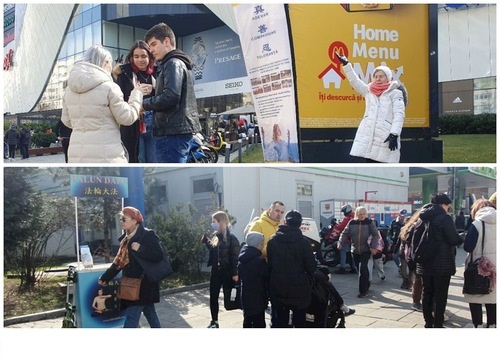 Image for article Bucharest, Rumania: Publik Mengecam Penganiayaan Rezim Tiongkok terhadap Falun Dafa