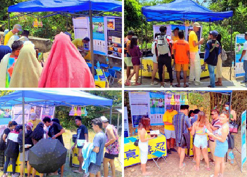 Image for article Filipina: Memperkenalkan Falun Dafa kepada Publik di Tempat Wisata