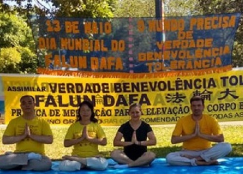 Image for article Brasil dan Ekuador: Merayakan Hari Falun Dafa Sedunia