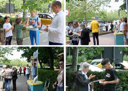 Image for article Bukares, Rumania: Penonton Peragaan Latihan Falun Dafa Merasakan Energi Positif