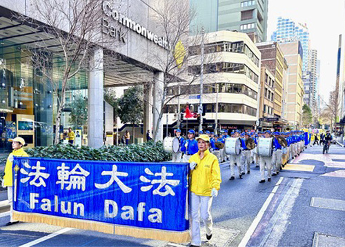 Image for article Sydney, Australia: Publik Mendukung Rapat Umum dan Pawai untuk Memprotes 24 Tahun Penganiayaan terhadap Falun Dafa
