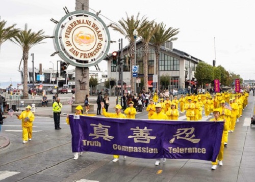 Image for article California: Falun Dafa Disambut Hangat Selama Pawai Hari Veteran San Francisco