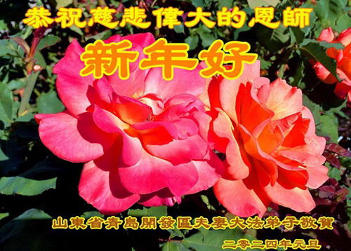 Image for article Praktisi Falun Dafa dari Kota Qingdao dengan Hormat Mengucapkan Selamat Tahun Baru kepada Guru Li Hongzhi (24 Ucapan)