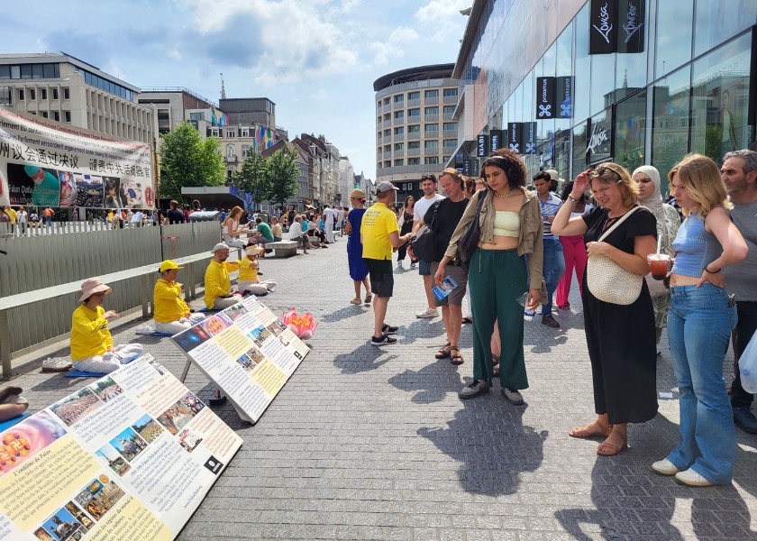 Image for article Praktisi Falun Gong di Belgia Menggelar Kegiatan untuk Memperingati 25 Tahun Penganiayaan