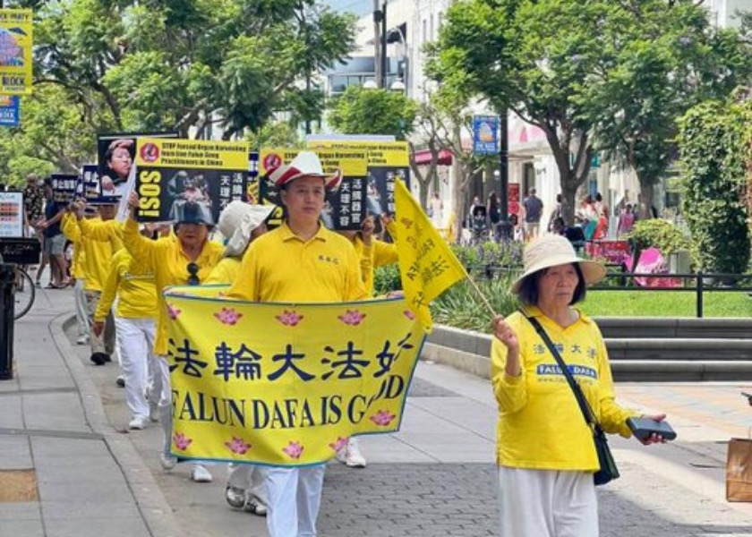 Image for article Santa Monica, California: Orang-orang Mengecam Penganiayaan PKT terhadap Falun Dafa