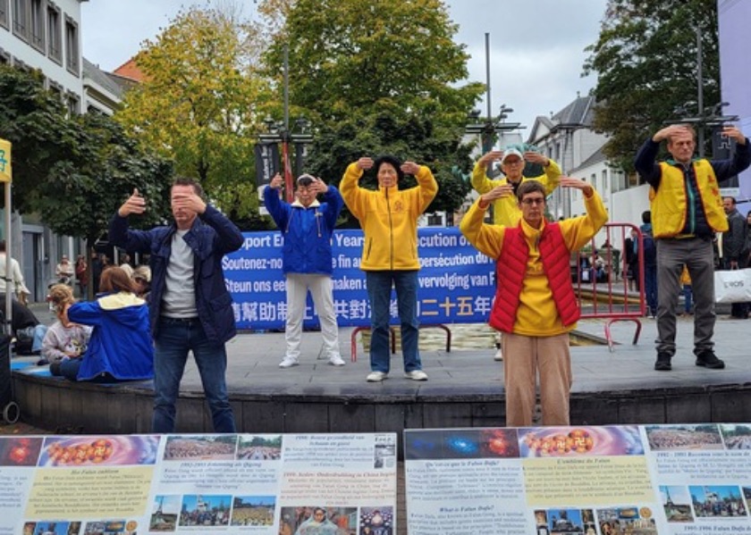 Image for article Antwerp, Belgia: Praktisi Falun Dafa Meningkatkan Kesadaran dan Mendapatkan Dukungan Masyarakat