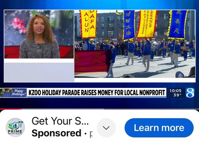 Image for article Michigan, AS: Falun Dafa Disambut dalam Kalamazoo Holiday Parade