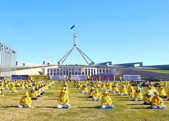 Image for article Canberra, Australia: Rapat Umum Mengecam Penindasan Transnasional Rezim Komunis Tiongkok