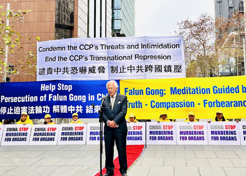 Image for article Sydney: Pemimpin Komunitas Menyuarakan Dukungan untuk Falun Gong dalam Rapat Umum Menandai 27 Tahun Penganiayaan (Bagian 1)